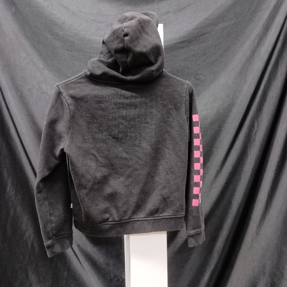 Vans Kids Black Hoodie with Pink and Blue Accents - Picture 7 of 10